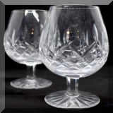 G04. Waterford Crystal snifters. 